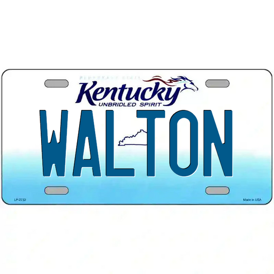 Walton Kentucky Metal Sign