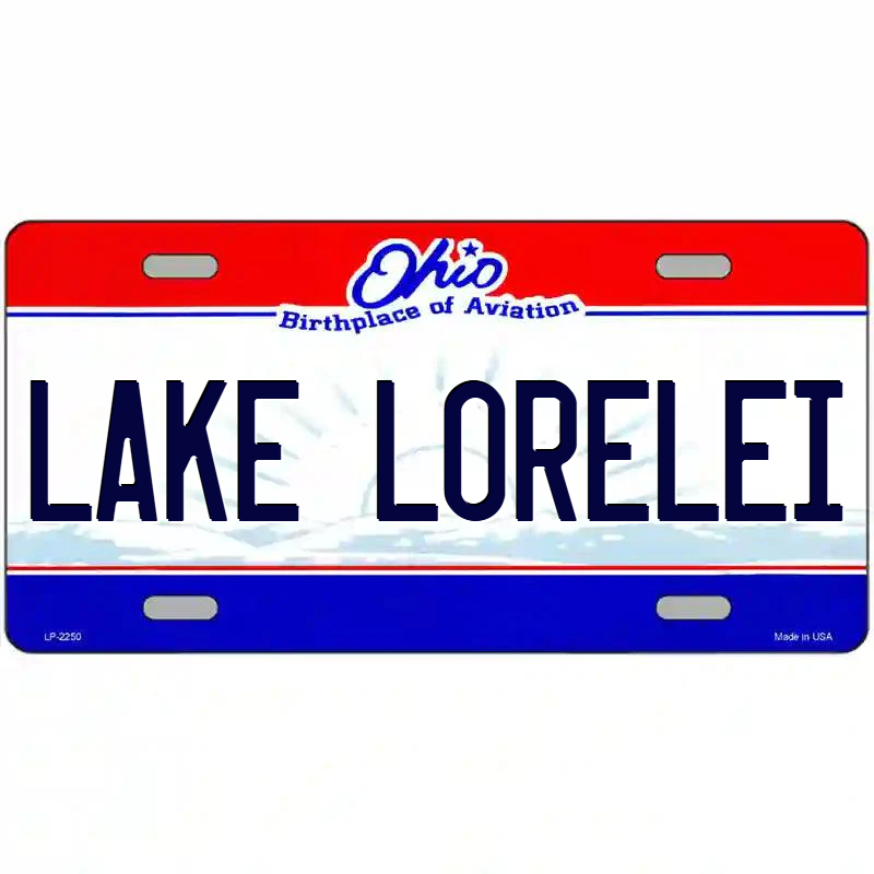 Lake Lorelei Ohio Metal Sign