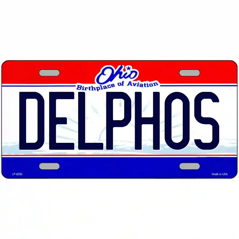 Delphos Ohio Metal Sign