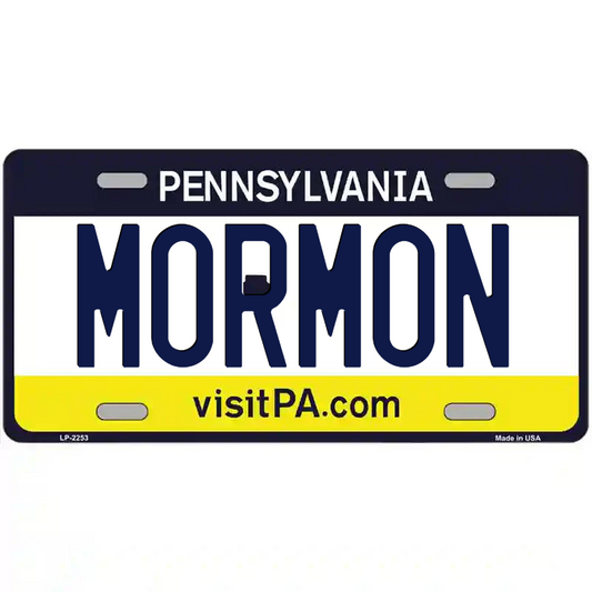 Mormon Pennsylvania Metal Sign