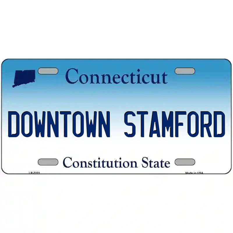Downtown Stanford Connecticut Metal Sign