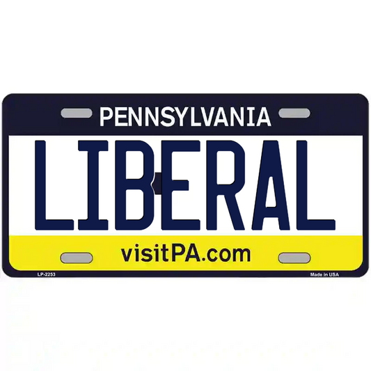 Liberal Pennsylvania Metal Sign