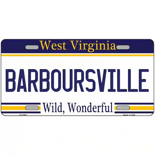 Barboursville West Virginia Metal Sign