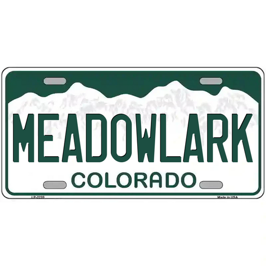 Meadowlark Colorado Metal Sign