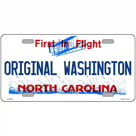 Original Washington North Carolina Metal Sign