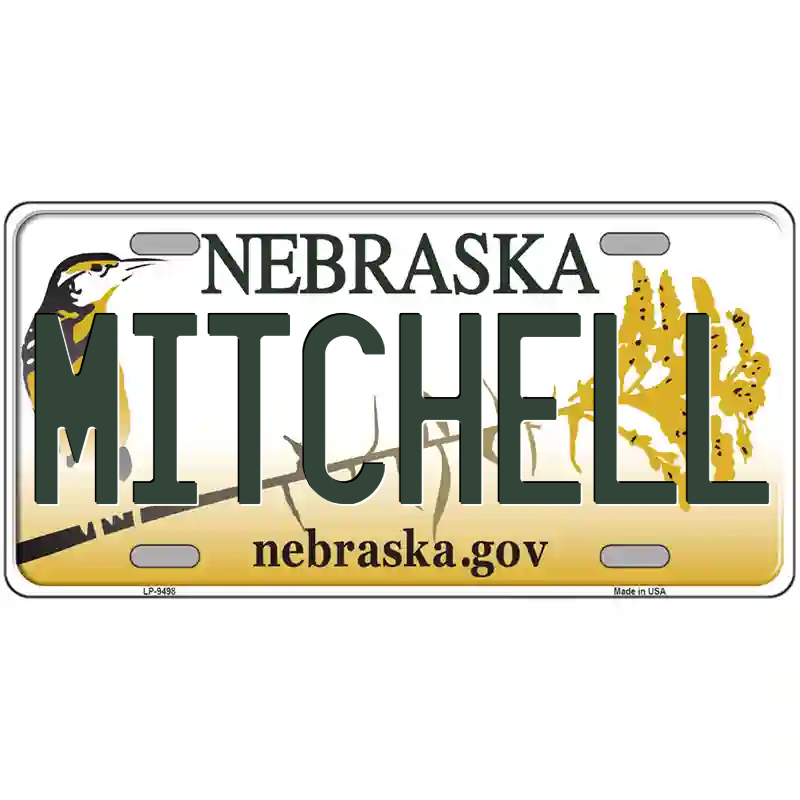 Mitchell Nebraska Metal Sign