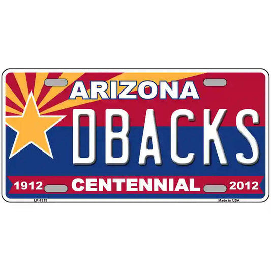 Dbacks Arizona Centennial Metal Sign