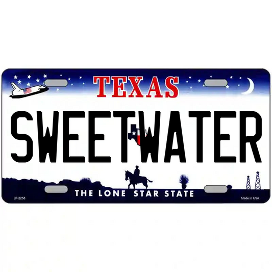 Sweetwater Texas Metal Sign