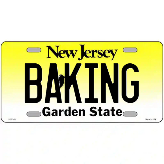 Baking New Jersey Metal Sign
