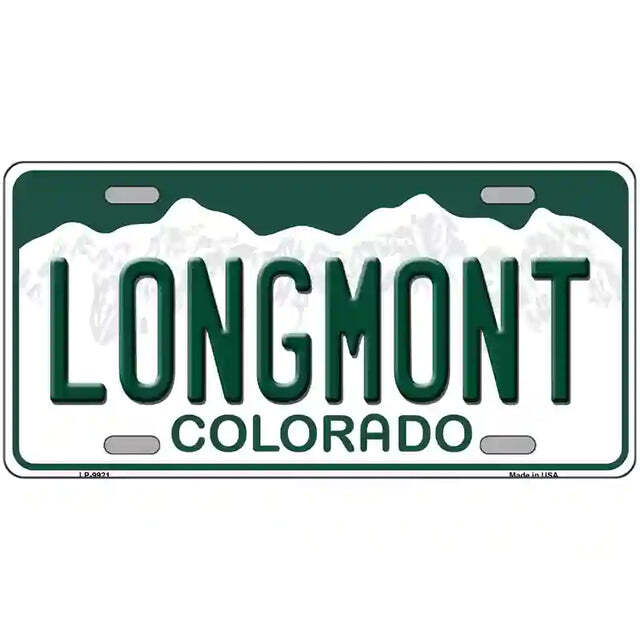 Longmont Colorado Metal Sign