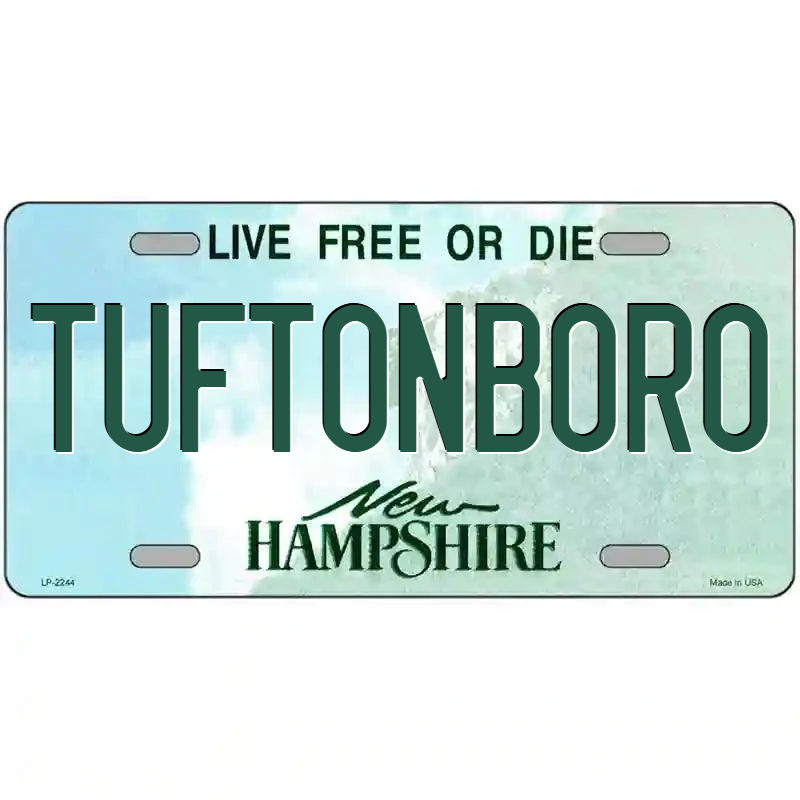 Tuftonboro New Hampshire Metal Sign