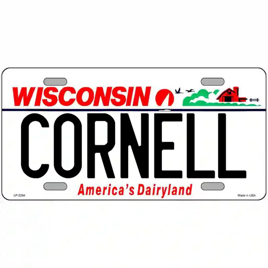 Cornell WIsconsin Metal Sign