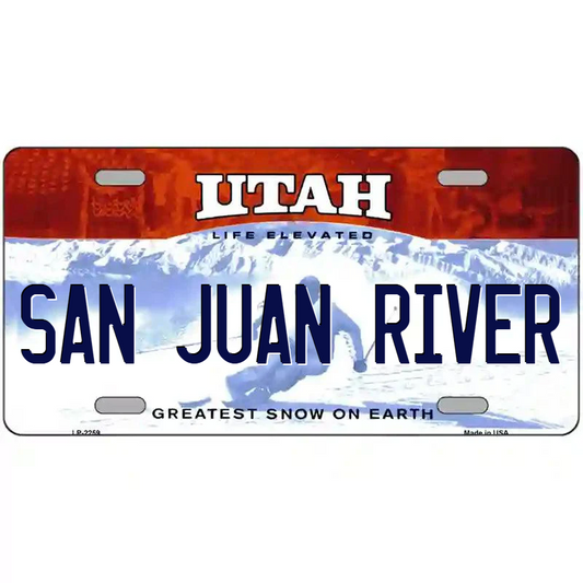 San Juan River Utah Metal Sign