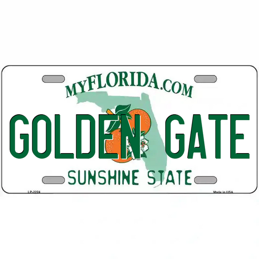 Golden Gate Florida Metal Sign