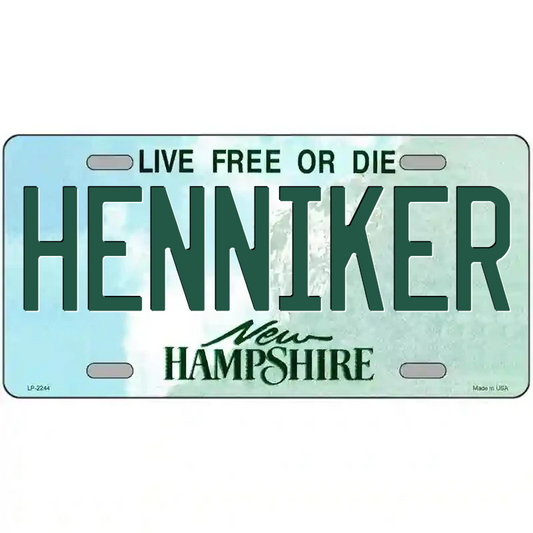 Henniker New Hampshire Metal Sign