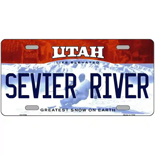 Sevier River Utah Metal Sign