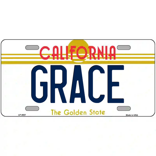 Grace California Metal Sign