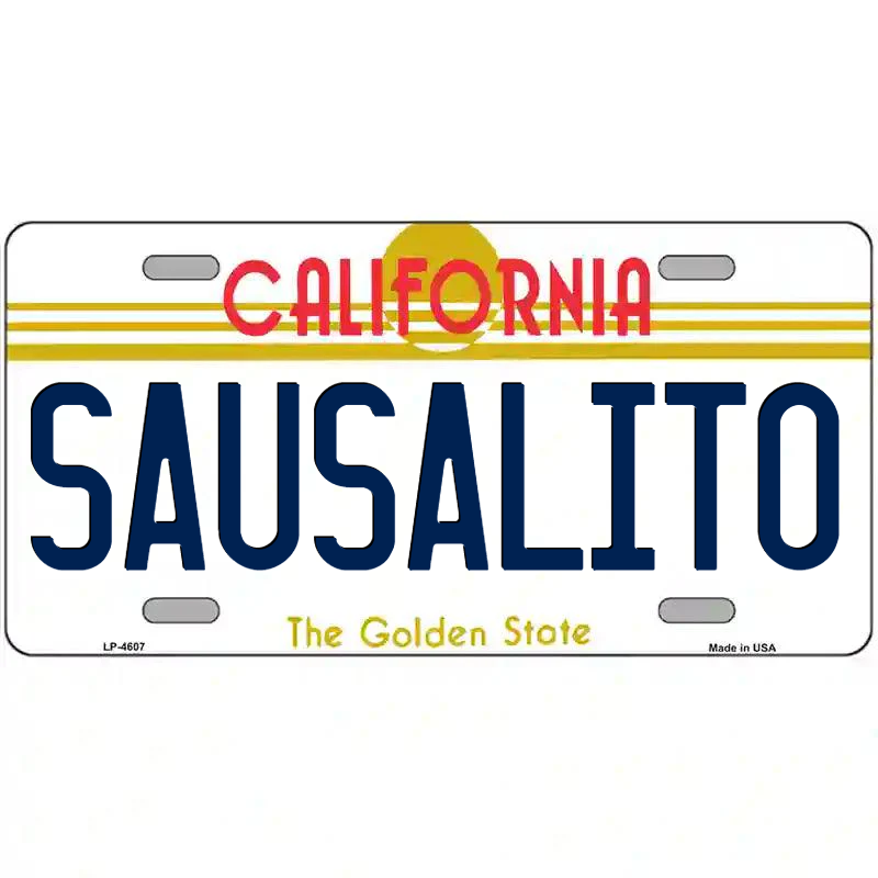 Sausalito California Metal Sign