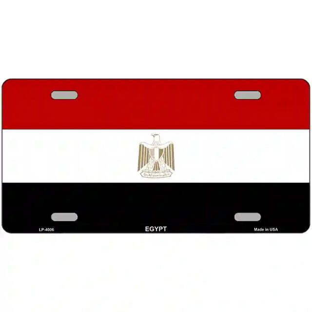 Egypt Flag Metal Sign