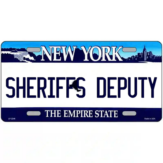 Sheriff's Deputy New York Blue Metal Sign