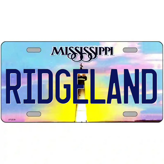 Ridgeland Mississippi Metal Sign