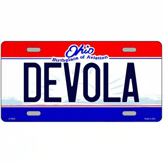 Devola Ohio Metal Sign