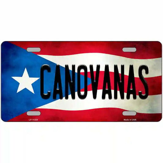 Canovanas Puerto Rico Flag Metal Sign