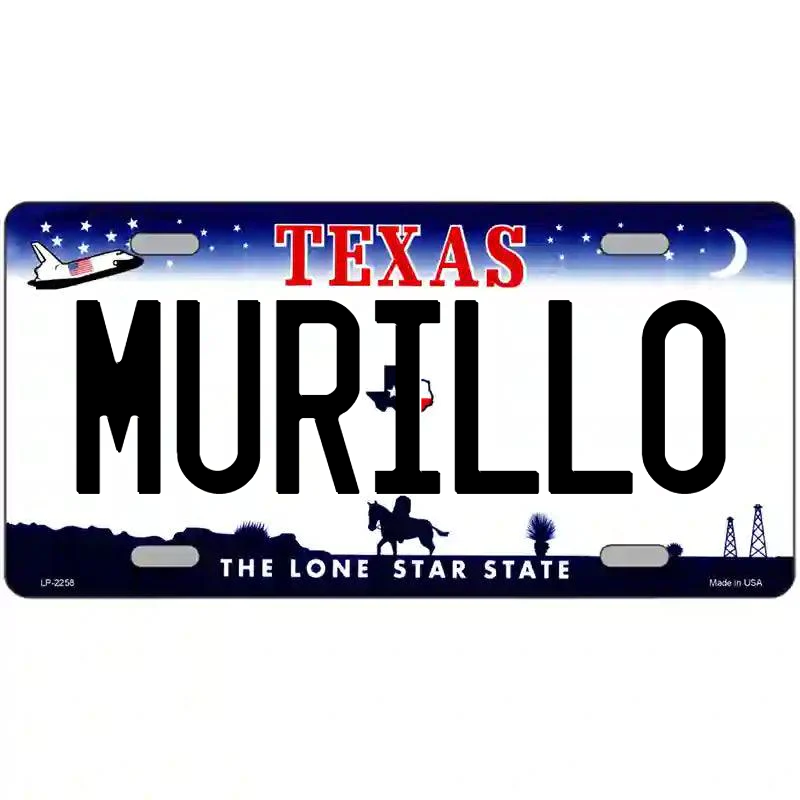 Murillo Texas Metal Sign