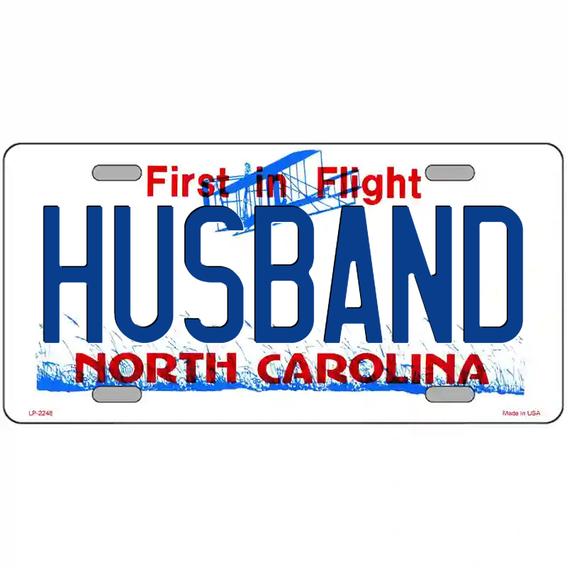 Husband North Carolina Metal Sign