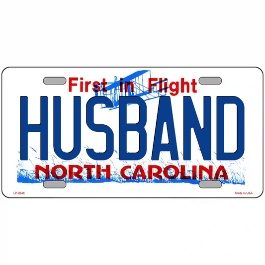 Husband North Carolina Metal Sign