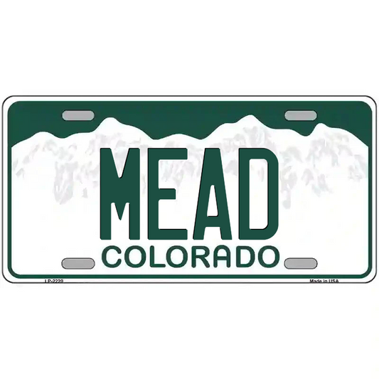 Mead Colorado Metal Sign