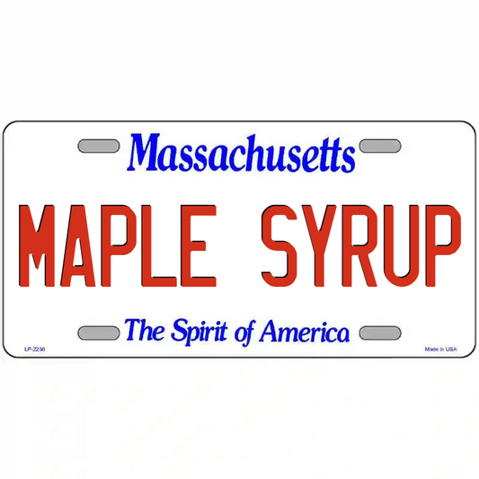 Maple Syrup Massachusetts Metal Sign