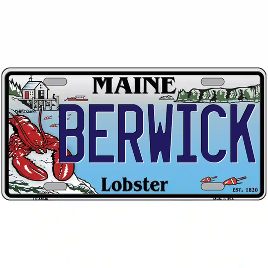 Berwick Maine Lobster Metal Sign