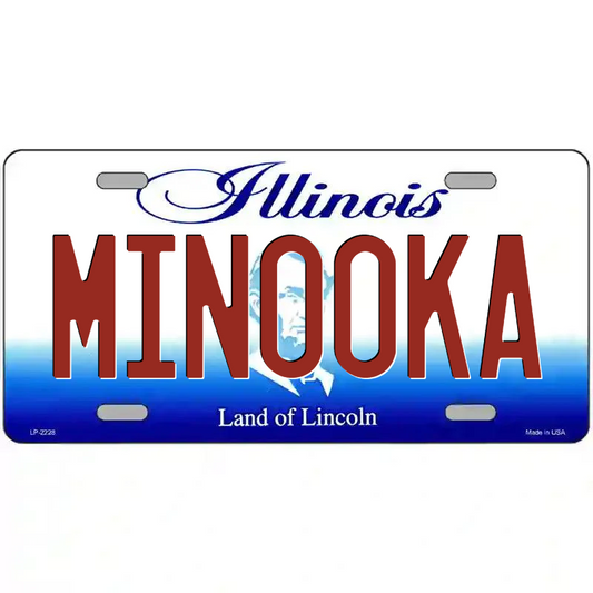 Minooka Illinois Metal Sign