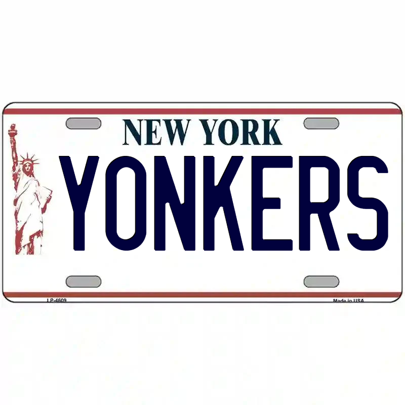 Yonkers New York Statue of Liberty Metal Sign