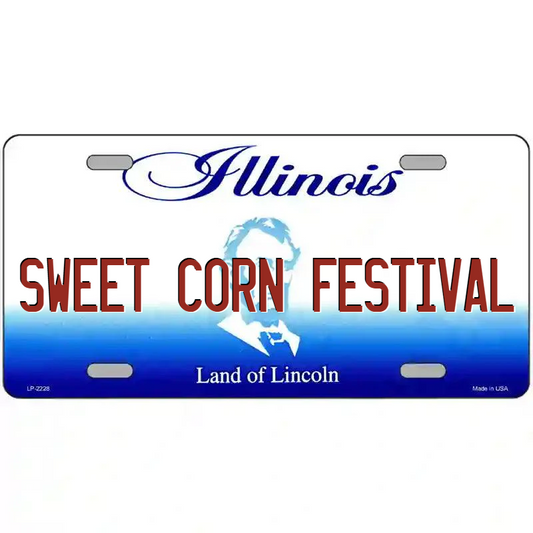 Sweet Corn Festival Illinois Metal Sign