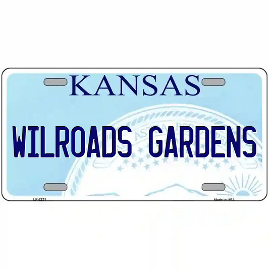 Walroads Gardens Kansas Metal Sign