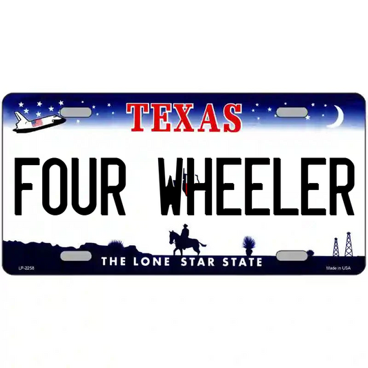 Four Wheeler Texas Metal Sign