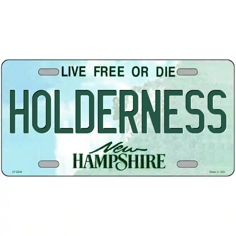 Holderness New Hampshire Metal Sign