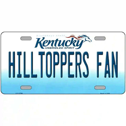 Hilltoppers Fan Kentucky Metal Sign