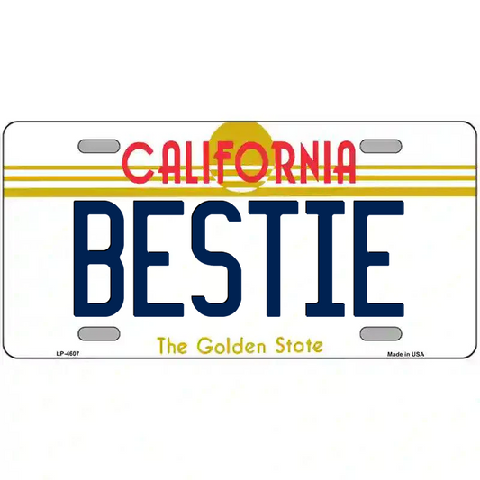Bestie California Metal Sign