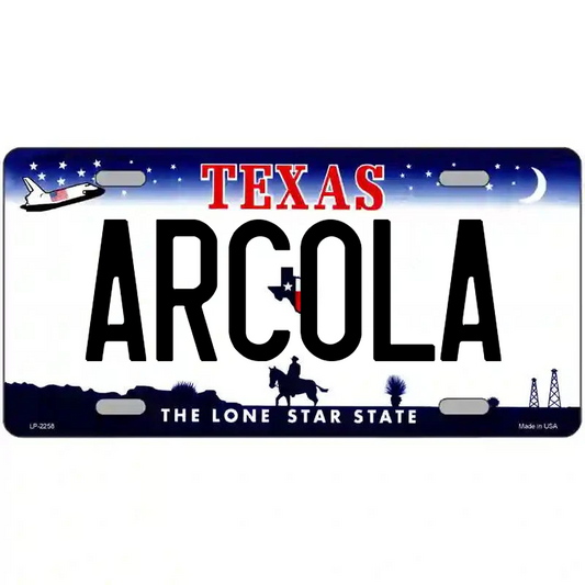 Arcola Texas Metal Sign