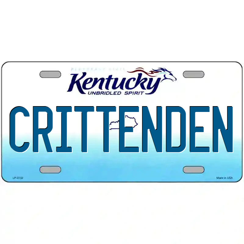 Crittenden Kentucky Metal Sign