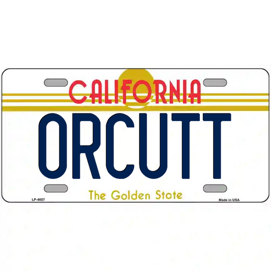 Orcutt California Metal Sign