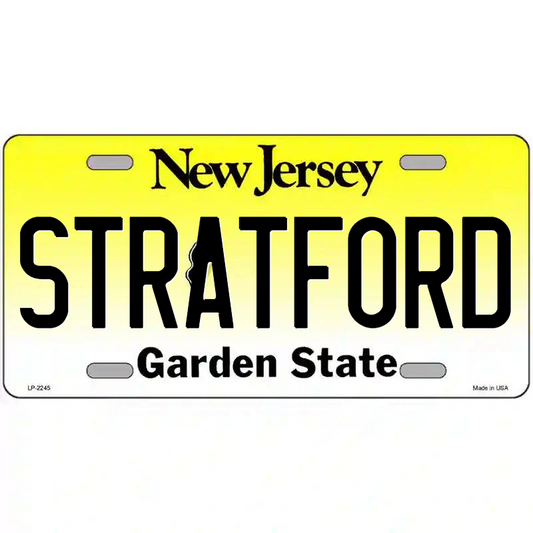 Stratford New Jersey Metal Sign
