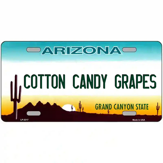 Cotton Candy Grapes Arizona Metal Sign