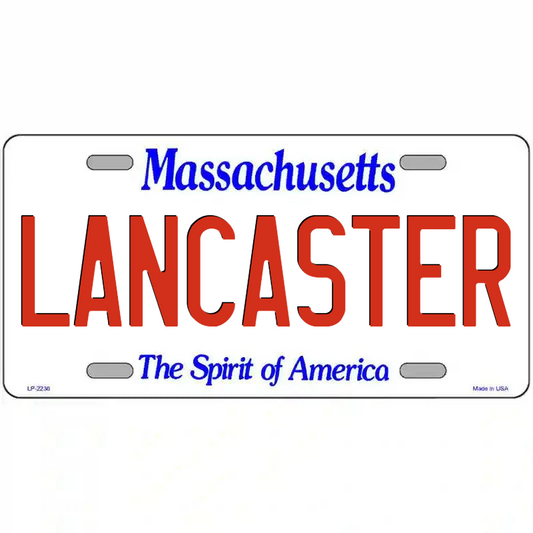 Lancaster Massachusetts Metal Sign