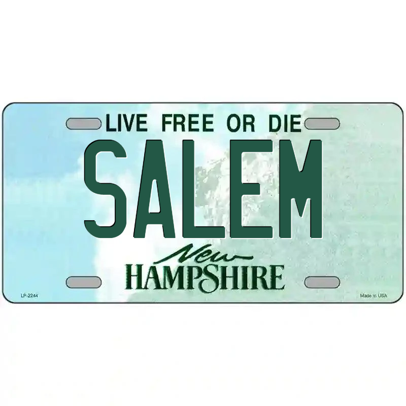 Salem New Hampshire Metal Sign