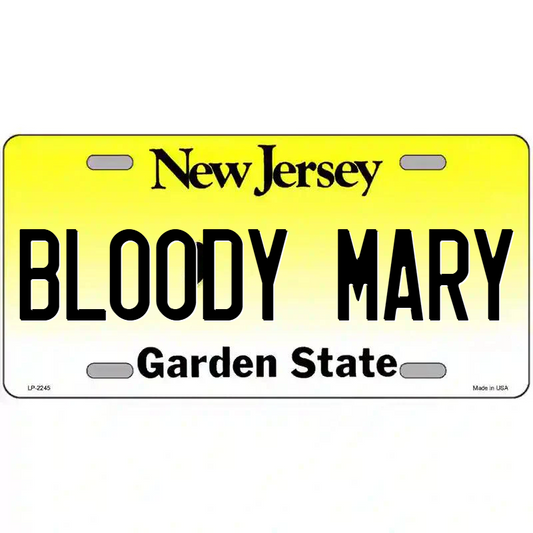 Bloody Mary New Jersey Metal Sign