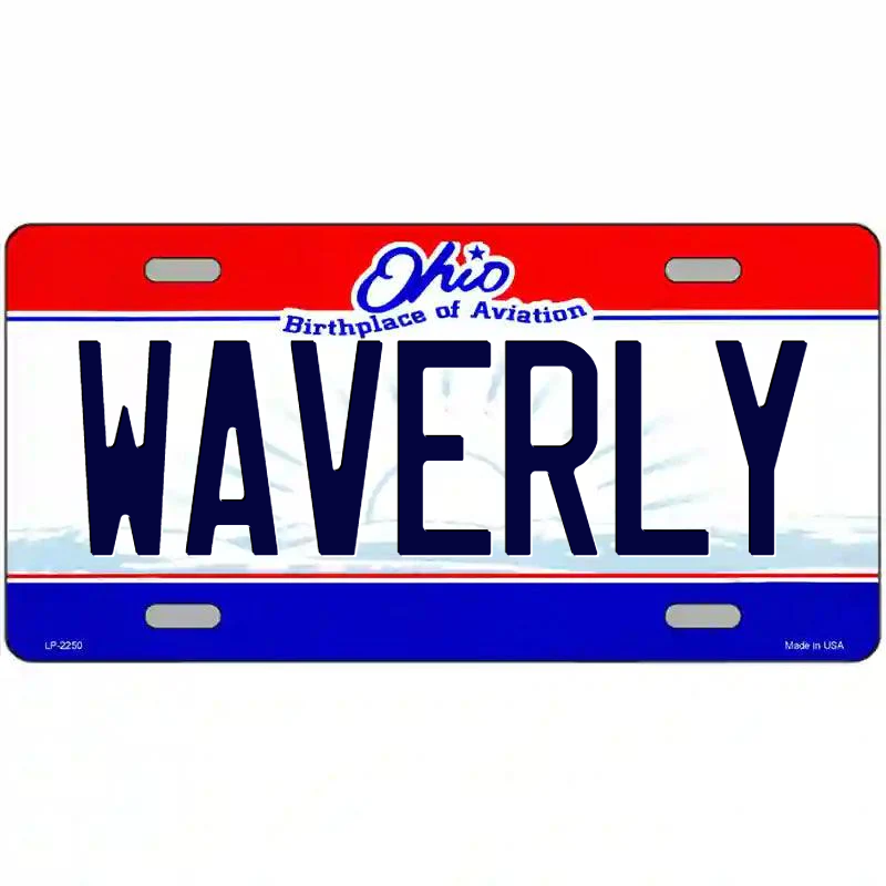 Waverly Ohio Metal Sign